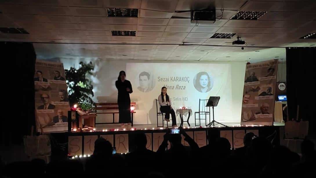 Şehit Ahmet Taş Anadolu Lisesi Tarafından Şiir Dinletisi Programı Gerçekleştirildi.
